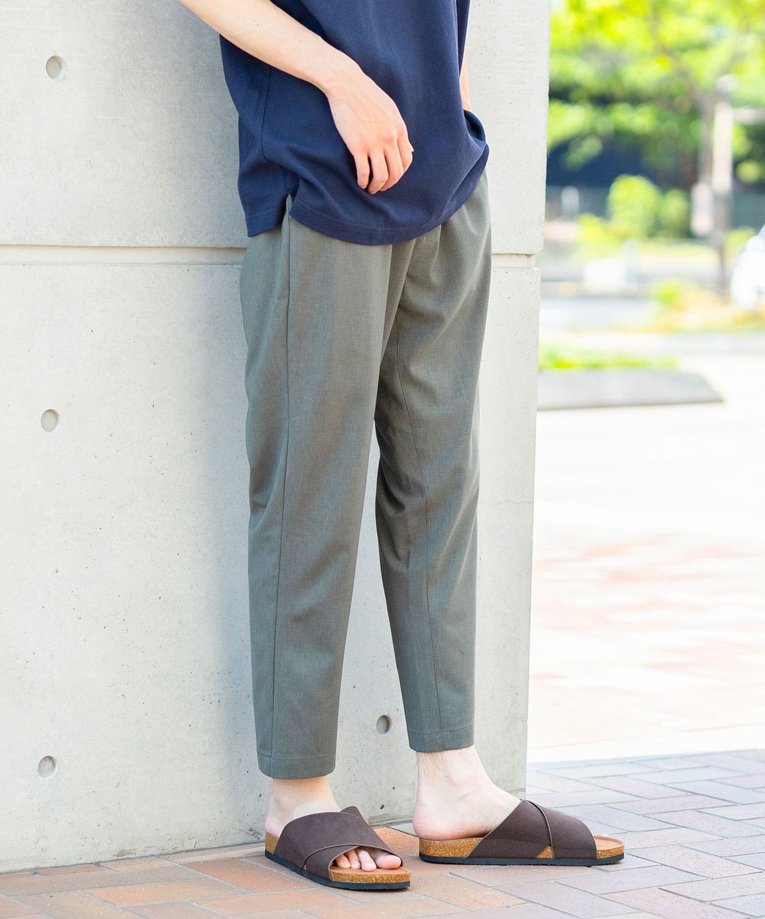 【ビームス ハート/BEAMS HEART / MEN】のポリエステルトロ テーパード イージーパンツ(吸水速乾) インテリア・キッズ・メンズ・レディースファッション・服の通販 founy(ファニー) 　ファッション　Fashion　メンズファッション　Men's Style Online　ボトムス　Bottoms/Men　アンクル　Uncle　ジャケット　Jacket　テーパード　Tapered　リラックス　Relax　吸水　Water Absorption　OLIVE|ID: prp329100004571106 ipo3291000000032533605