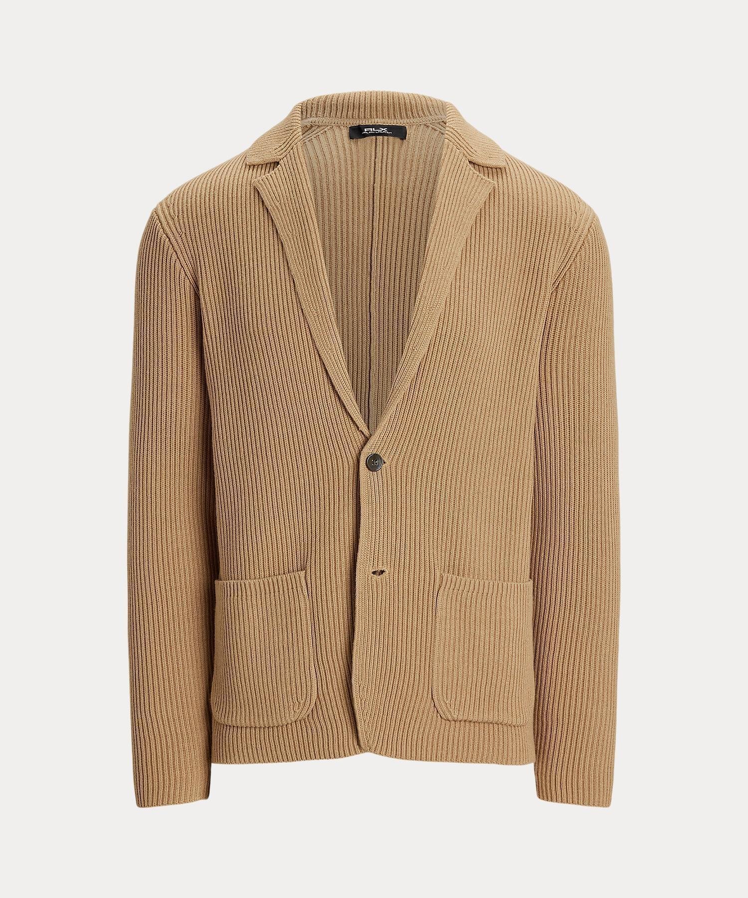 【ラルフローレン/RALPH LAUREN / MEN】の(RLX)メッシュニット コットンブレンド ブレザー カーディガン 人気、トレンドファッション・服の通販 founy(ファニー) 　ファッション　Fashion　メンズファッション　Fashion for Men　カーディガン　Cardigan, Knitwear　パッチ　Patch, Appliqué　フロント　Front, Front Design　ポケット　Pocket, Pocket Detail　メッシュ　Mesh, Net Fabric　長袖　Long Sleeve, Full Sleeve　 other-1|ID: prp329100004571122 ipo3291000000033579842