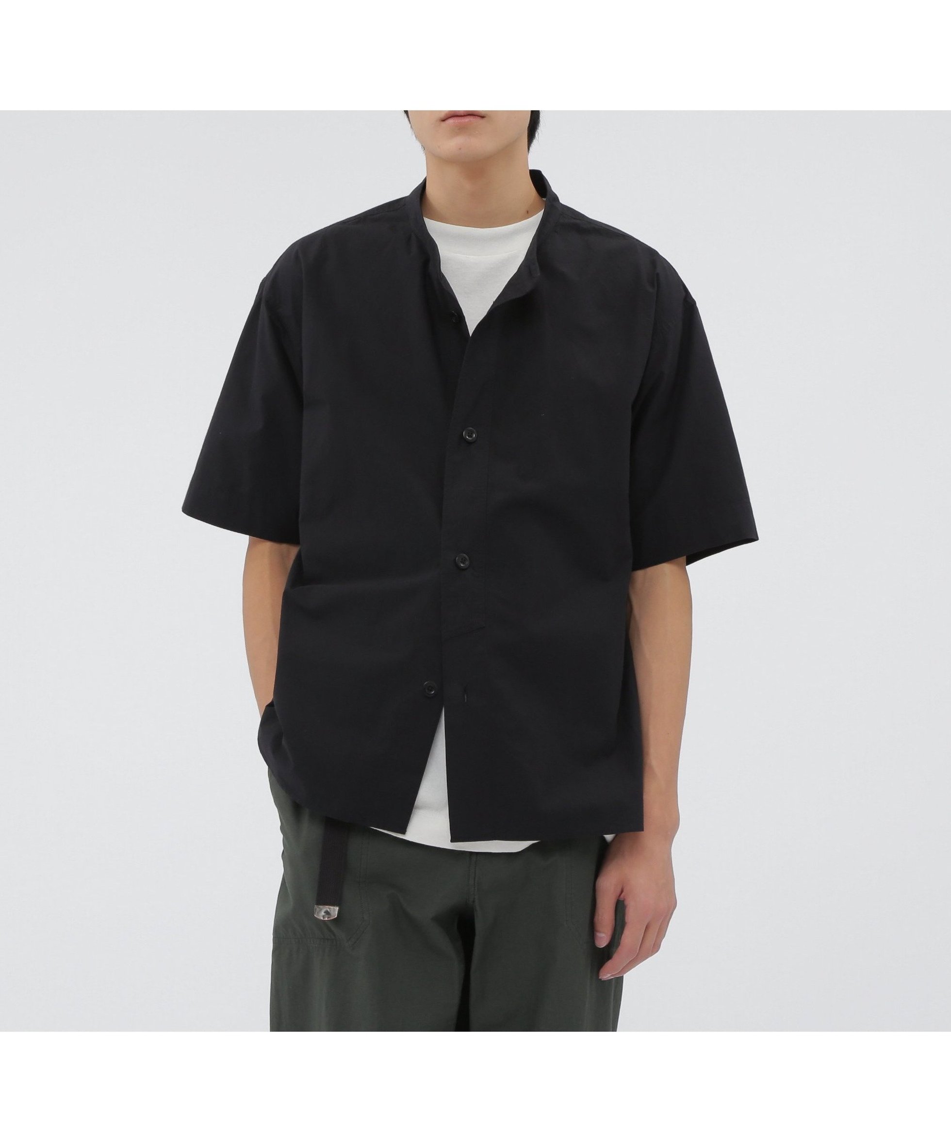 【マーガレット ハウエル/MARGARET HOWELL / MEN】のLIGHT WASHED COTTON POPLIN SHIRT インテリア・キッズ・メンズ・レディースファッション・服の通販 founy(ファニー) 　ファッション　Fashion　メンズファッション　Fashion for Men　カッティング　Cutting Detail　タイプライター　Typewriter Fabric, Crisp Cotton　バランス　Balance, Style Balance　ラウンド　Round, Round Neck　DARK NAVY1|ID: prp329100004571131 ipo3291000000033347963