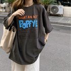 【ミニミニストア/miniministore】のロゴTシャツ レディース半袖ゆるtシャツ チャコールグレー|ID: prp329100004571159 ipo3291000000032344413