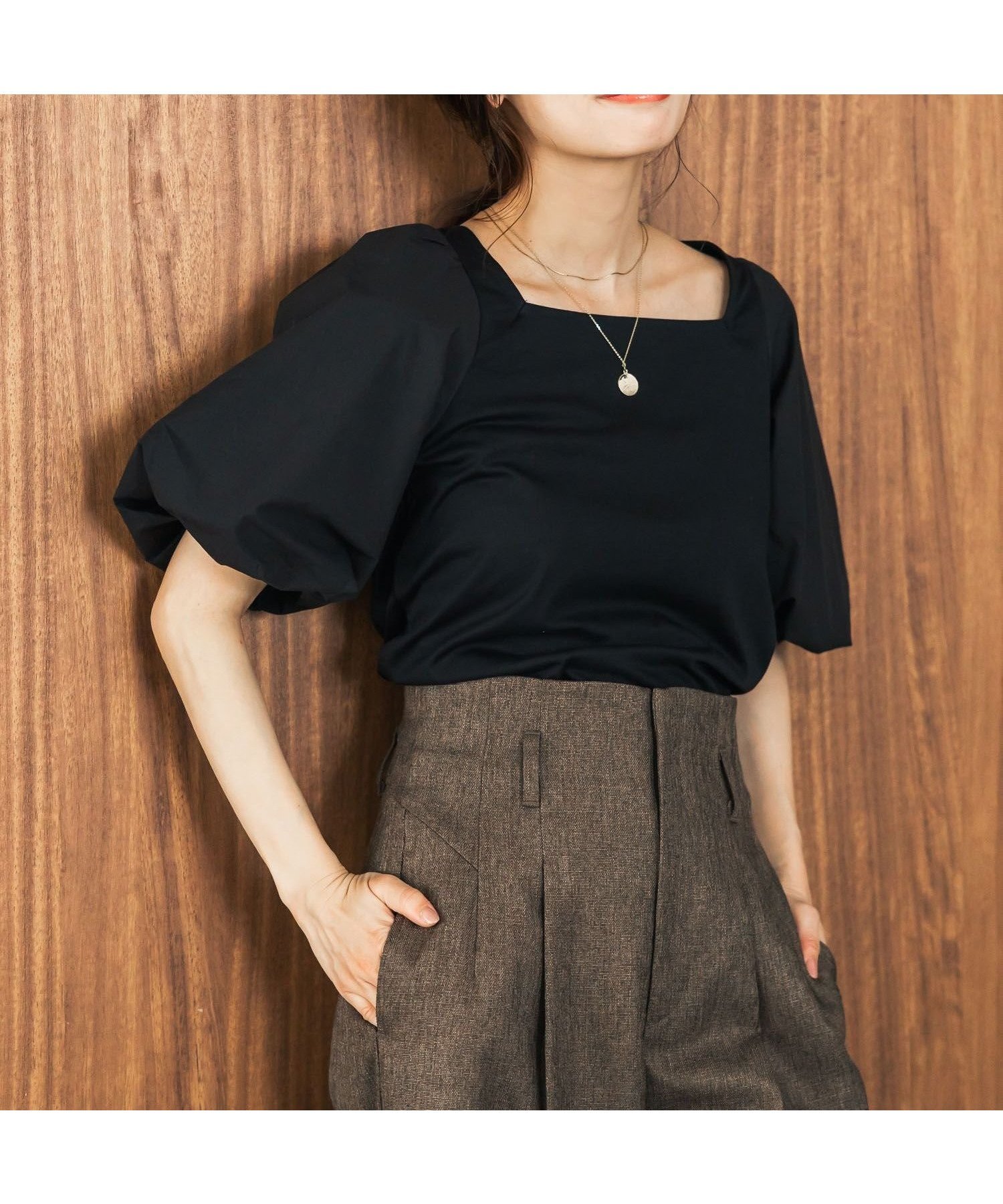 【ミスティ ウーマン/mysty woman】の2WAYバルーンスリーブカットプルオーバー インテリア・キッズ・メンズ・レディースファッション・服の通販 founy(ファニー) 　ファッション　Fashion　レディースファッション　Fashion for Women　トップス・カットソー　Cut & Sew Tops　カジュアルプルオーバー・ニットトップス　Pullovers & Knit Tops / Casual Pullovers　おすすめ　Recommended / Our Picks　スラックス　Slacks, Dress Pants　ダウン　Down, Puffer　ティアードスカート　Tiered Skirt, Flounced Skirt　デニム　Denim, Jeans Material　バルーン　Balloon, Balloon Silhouette　フェミニン　Feminine, Girly　フレアースカート　Flared Skirt, A-Line Skirt　ブラック|ID: prp329100004571180 ipo3291000000033545073