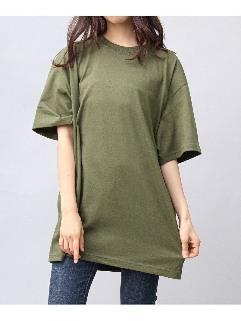 【エーエムエス/A.M.S】の5.6オンスヘビーウェイト オーバーサイズ ビッグTシャツ インテリア・キッズ・メンズ・レディースファッション・服の通販 founy(ファニー) 　ファッション　Fashion　レディースファッション　WOMEN　トップス・カットソー　Tops/Tshirt　シャツ/ブラウス　Shirts/Blouses　ロング / Tシャツ　T-Shirts　ダブル　Double　トレンド　Trend　定番　Standard　ビッグ　Big　フィット　Fit　ボックス　Box　A/W・秋冬　Aw・Autumn/Winter・Fw・Fall-Winter　プチプライス・低価格　Affordable　グリーン|ID: prp329100004571190 ipo3291000000032344712