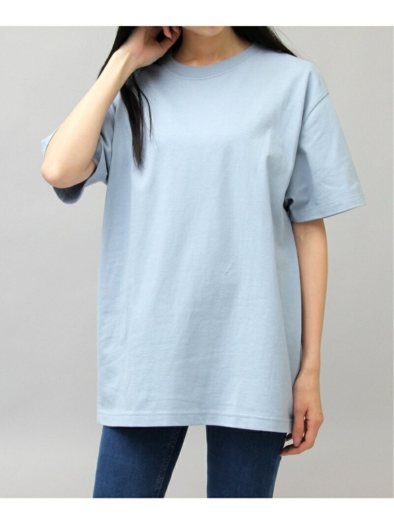 【エーエムエス/A.M.S】の5.6オンスヘビーウェイト オーバーサイズ ビッグTシャツ インテリア・キッズ・メンズ・レディースファッション・服の通販 founy(ファニー) 　ファッション　Fashion　レディースファッション　WOMEN　トップス・カットソー　Tops/Tshirt　シャツ/ブラウス　Shirts/Blouses　ロング / Tシャツ　T-Shirts　ダブル　Double　トレンド　Trend　定番　Standard　ビッグ　Big　フィット　Fit　ボックス　Box　A/W・秋冬　Aw・Autumn/Winter・Fw・Fall-Winter　プチプライス・低価格　Affordable　ブルー|ID: prp329100004571190 ipo3291000000032344714