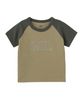 【エックスガール/X-girl】のRHINESTONE ROMAN TYPE LG RAGLAN SS BABY 人気、トレンドファッション・服の通販 founy(ファニー) ファッション Fashion レディースファッション WOMEN おすすめ Recommend コンパクト Compact ストーン Stone ミニスカート Mini Skirt ルーズ Loose |ID:prp329100004571205