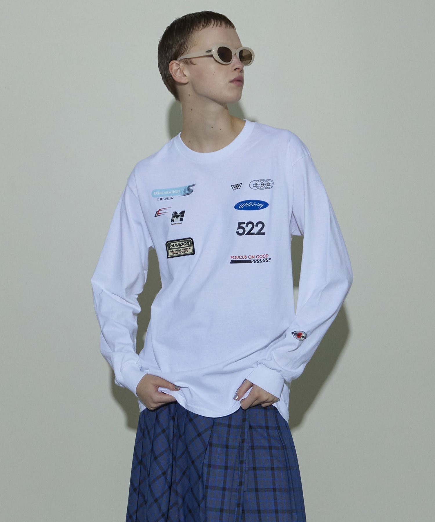 【メゾンスペシャル/MAISON SPECIAL】のSponsor Logo Print Long Sleeve T-shirt インテリア・キッズ・メンズ・レディースファッション・服の通販 founy(ファニー) 　ファッション　Fashion　レディースファッション　WOMEN　トップス・カットソー　Tops/Tshirt　シャツ/ブラウス　Shirts/Blouses　ロング / Tシャツ　T-Shirts　インナー　Inner　ウォッシャブル　Washable　グラフィック　Graphic　スリーブ　Sleeve　プリント　Print　ロング　Long　WHT|ID: prp329100004571220 ipo3291000000032344913
