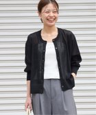 【ジャーナルスタンダード レリューム/JOURNAL STANDARD relume】の《追加》ウォッシャブルクロップドカーディガン ブラック|ID: prp329100004571295 ipo3291000000032626496