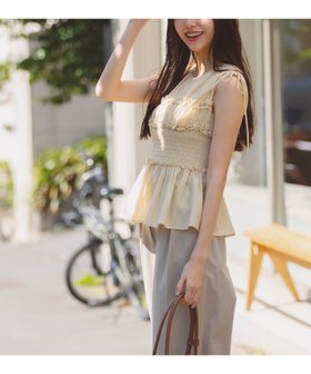 【ナチュラル ビューティー ベーシック/NATURAL BEAUTY BASIC】のシャーリングペプラムブラウス 人気、トレンドファッション・服の通販 founy(ファニー) ファッション Fashion レディースファッション WOMEN トップス・カットソー Tops/Tshirt シャツ/ブラウス Shirts/Blouses ギャザー Gather シャーリング Shirring フィット Fit ペプラム Peplum |ID:prp329100004571316
