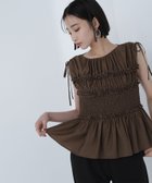 【ナチュラル ビューティー ベーシック/NATURAL BEAUTY BASIC】のシャーリングペプラムブラウス 人気、トレンドファッション・服の通販 founy(ファニー) ファッション Fashion レディースファッション WOMEN トップス・カットソー Tops/Tshirt シャツ/ブラウス Shirts/Blouses ギャザー Gather シャーリング Shirring フィット Fit ペプラム Peplum thumbnail ダークブラウン1|ID: prp329100004571316 ipo3291000000032515883