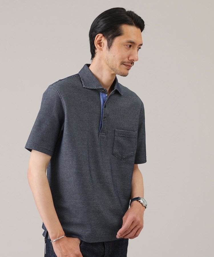 【タケオキクチ/TAKEO KIKUCHI / MEN】の【抗菌防臭/9色5サイズ展開】ハニカムメランジ ポロシャツ インテリア・キッズ・メンズ・レディースファッション・服の通販 founy(ファニー) 　ファッション　Fashion　メンズファッション　Fashion for Men　抗菌　Antibacterial, Bacteria-Resistant　シンプル　Simple, Minimal　ジャケット　Jacket, Outerwear　スタイリッシュ　Stylish, Fashionable　定番　Standard, Basic Item　ボトム　Bottoms, Lower Wear　ポロシャツ　Polo Shirt, Collared Tee　メランジ　Melange, Mixed Yarn　ワイド　Wide, Wide Fit　エレガント 上品　Elegant　ネイビー|ID: prp329100004571326 ipo3291000000033254886