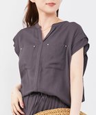 【ルクールブラン/le.coeur blanc】のリネンライクフロントポケットシャツ D/グレー|ID: prp329100004571333 ipo3291000000032744925