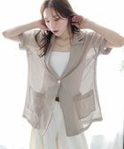 【ラジュール/Lajour】のメッシュシアージャケット 人気、トレンドファッション・服の通販 founy(ファニー) ファッション Fashion レディースファッション Fashion for Women アウター Coat / Outerwear Collection レディースジャケット・軽アウター Jackets おすすめ Recommended / Our Picks インナー Innerwear シアー Sheer, See-Through ショルダー Shoulder, Shoulder Strap ジャケット Jacket, Outerwear スリット Slit, Slit Detail ドロップ Drop Shoulder, Dropped Style メッシュ Mesh, Net Fabric 夏 Summer thumbnail ベージュ|ID: prp329100004571346 ipo3291000000033624498