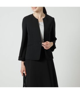 【ニューヨーカー/NEWYORKER】の【ウォッシャブル】マットストレッチ 1釦ノーカラージャケット 人気、トレンドファッション・服の通販 founy(ファニー) ファッション Fashion レディースファッション WOMEN アウター Coat Outerwear ジャケット Jackets ノーカラージャケット No Collar Leather Jackets ウォッシャブル Washable オケージョン Occasion 春 Spring カットソー Cut And Sew ジャケット Jacket スタイリッシュ Stylish ストレッチ Stretch スリット Slit セットアップ Set Up ベーシック Basic ポケット Pocket ラウンド Round S/S・春夏 Ss・Spring/Summer おすすめ Recommend 夏 Summer ビジネス 仕事 通勤 Business |ID:prp329100004571370