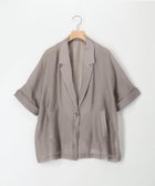 【ノーリーズ/NOLLEY'S】の光沢エアリーテーラードジャケット 人気、トレンドファッション・服の通販 founy(ファニー) ファッション Fashion レディースファッション Ladies' Fashion Online アウター Coat Outerwear ジャケット Jackets テーラードジャケット Tailored Jackets シアー Sheer ジャケット Jacket スリーブ Sleeve タンク Tank ハーフ Half 半袖 Short Sleeve おすすめ Recommend 夏 Summer エレガント 上品 Elegant ビジネス 仕事 通勤 Business 2025年 2025 2025春夏・S/S Ss,Spring/Summer,2025 thumbnail グレイッシュベージュ|ID: prp329100004571375 ipo3291000000032346089