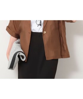 【ノーリーズ/NOLLEY'S】の光沢エアリーテーラードジャケット 人気、トレンドファッション・服の通販 founy(ファニー) ファッション Fashion レディースファッション Ladies' Fashion Online アウター Coat Outerwear ジャケット Jackets テーラードジャケット Tailored Jackets シアー Sheer ジャケット Jacket スリーブ Sleeve タンク Tank ハーフ Half 半袖 Short Sleeve おすすめ Recommend 夏 Summer エレガント 上品 Elegant ビジネス 仕事 通勤 Business 2025年 2025 2025春夏・S/S Ss,Spring/Summer,2025 |ID:prp329100004571375