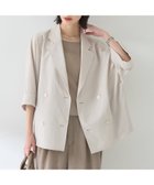 【ルージュヴィフラクレ/Rouge vif la cle】の撥水ドルマンハーフ袖ジャケット 人気、トレンドファッション・服の通販 founy(ファニー) ファッション Fashion レディースファッション WOMEN アウター Coat Outerwear ジャケット Jackets インナー Inner カットソー Cut And Sew サマー Summer ジャケット Jacket ダブル Double ハーフ Half フェミニン Feminine フレア Flare 再入荷 Restock/Back In Stock/Re Arrival 夏 Summer 春 Spring S/S・春夏 Ss・Spring/Summer thumbnail ベージュ|ID: prp329100004571385 ipo3291000000032346133