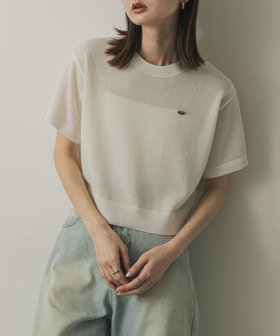【センスオブプレイス/SENSE OF PLACE by URBAN RESEARCH】のクルーネッククロップドセーター 人気、トレンドファッション・服の通販 founy(ファニー) ファッション Fashion レディースファッション Fashion for Women 2025年 2025 2025春夏・S/S Spring/Summer 2025 SS25 おすすめ Recommended / Our Picks カットソー Cut and Sewn Top チャーム Charm, Pendant バランス Balance, Style Balance リネン Linen, Linen Fabric 夏 Summer S/S・春夏 SS, Spring/Summer, Warm Season |ID:prp329100004571395
