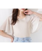 【プロポーション ボディドレッシング/PROPORTION BODY DRESSING】のシアーフレアスリーブリブニット 人気、トレンドファッション・服の通販 founy(ファニー) ファッション Fashion レディースファッション Ladies' Fashion Online トップス・カットソー Tops/Tshirt ニット Knit Tops コンビ Combination シフォン Chiffon シンプル Simple スリーブ Sleeve リブニット Rib Knit エレガント 上品 Elegant thumbnail ベージュ|ID: prp329100004571443 ipo3291000000032651950
