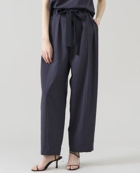 【ティアラ/Tiara】のバイカラーリボンカーブパンツ(セットアップ可) 人気、トレンドファッション・服の通販 founy(ファニー) ファッション Fashion レディースファッション Fashion for Women セットアップ Matching Sets レディースパンツ・ボトムス Pants & Trousers / Bottoms クラシカル Classical, Vintage-Inspired セットアップ Set-Up, Coordinated Outfit リネン Linen, Linen Fabric リボン Ribbon, Bow リラックス Relax, Relaxed Fit 吸水 Absorbent, Quick-Dry 夏 Summer |ID:prp329100004571461