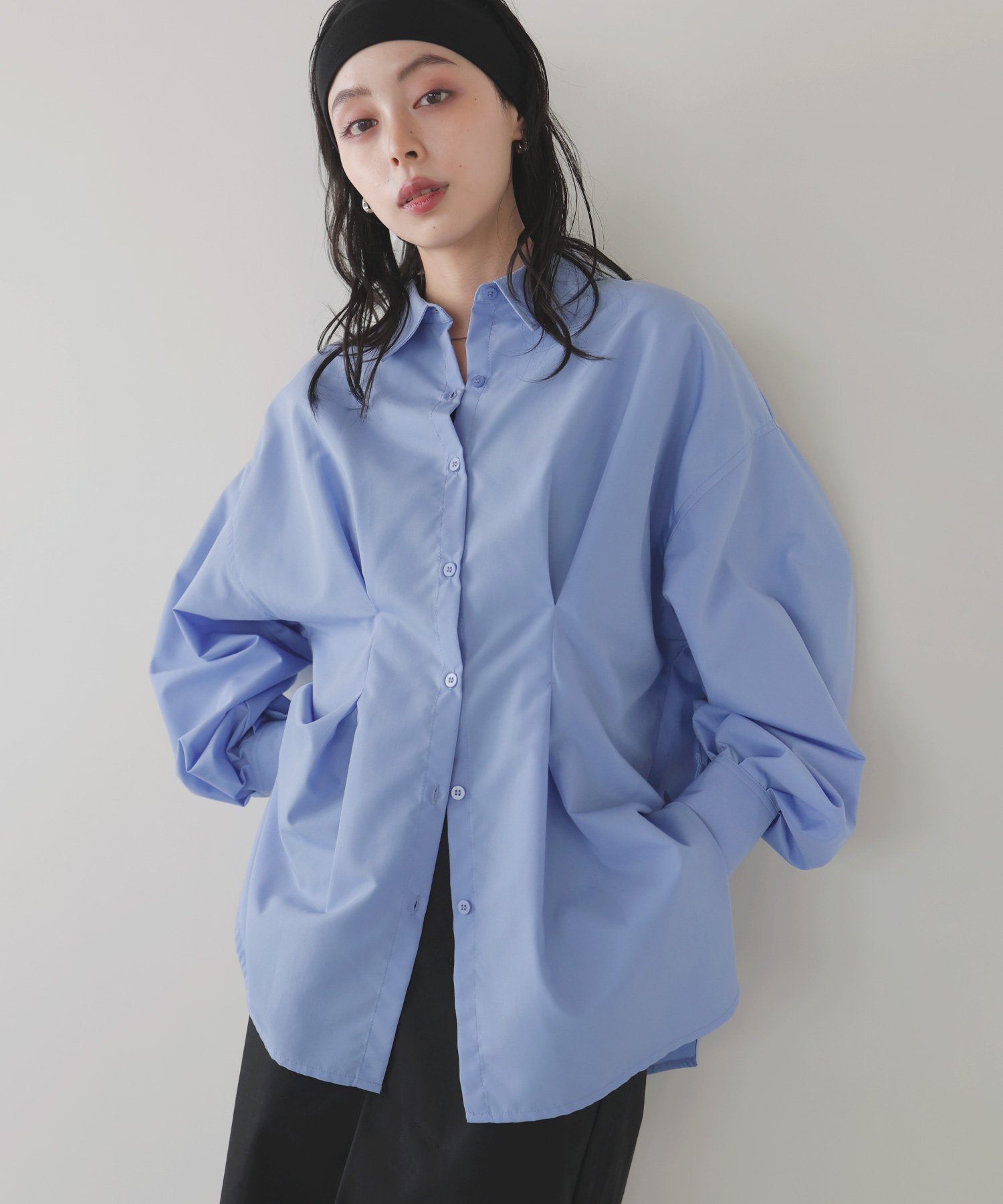 【リアン/Lian】のウエストタックカラーシャツ 人気、トレンドファッション・服の通販 founy(ファニー) 　ファッション　Fashion　レディースファッション　Fashion for Women　トップス・カットソー　Cut & Sew Tops　シャツ・ブラウス・オフィスカジュアル　Elegant Blouses & Button-Ups　2025年　2025　2025-2026秋冬・A/W　Autumn/Winter 2025–26 AW25–26　 other-1|ID: prp329100004571471 ipo3291000000033612005