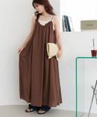 【ディスコート/Discoat】の【WEB限定】綿ボイルキャミワンピース 人気、トレンドファッション・服の通販 founy(ファニー) ファッション Fashion レディースファッション WOMEN ワンピース Dress キャミワンピース No Sleeve Dresses thumbnail ブラウン|ID: prp329100004571917 ipo3291000000032351812