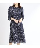 【リフレクト/Reflect】の【マシンウォッシュ可】フラワープリントワンピース 人気、トレンドファッション・服の通販 founy(ファニー) ファッション Fashion レディースファッション WOMEN ワンピース Dress シフォン Chiffon シンプル Simple ジャケット Jacket ドレープ Drape フェミニン Feminine フレア Flare ブルゾン Blouson プリント Print ポケット Pocket 春 Spring thumbnail ネイビー|ID: prp329100004571934 ipo3291000000032352095