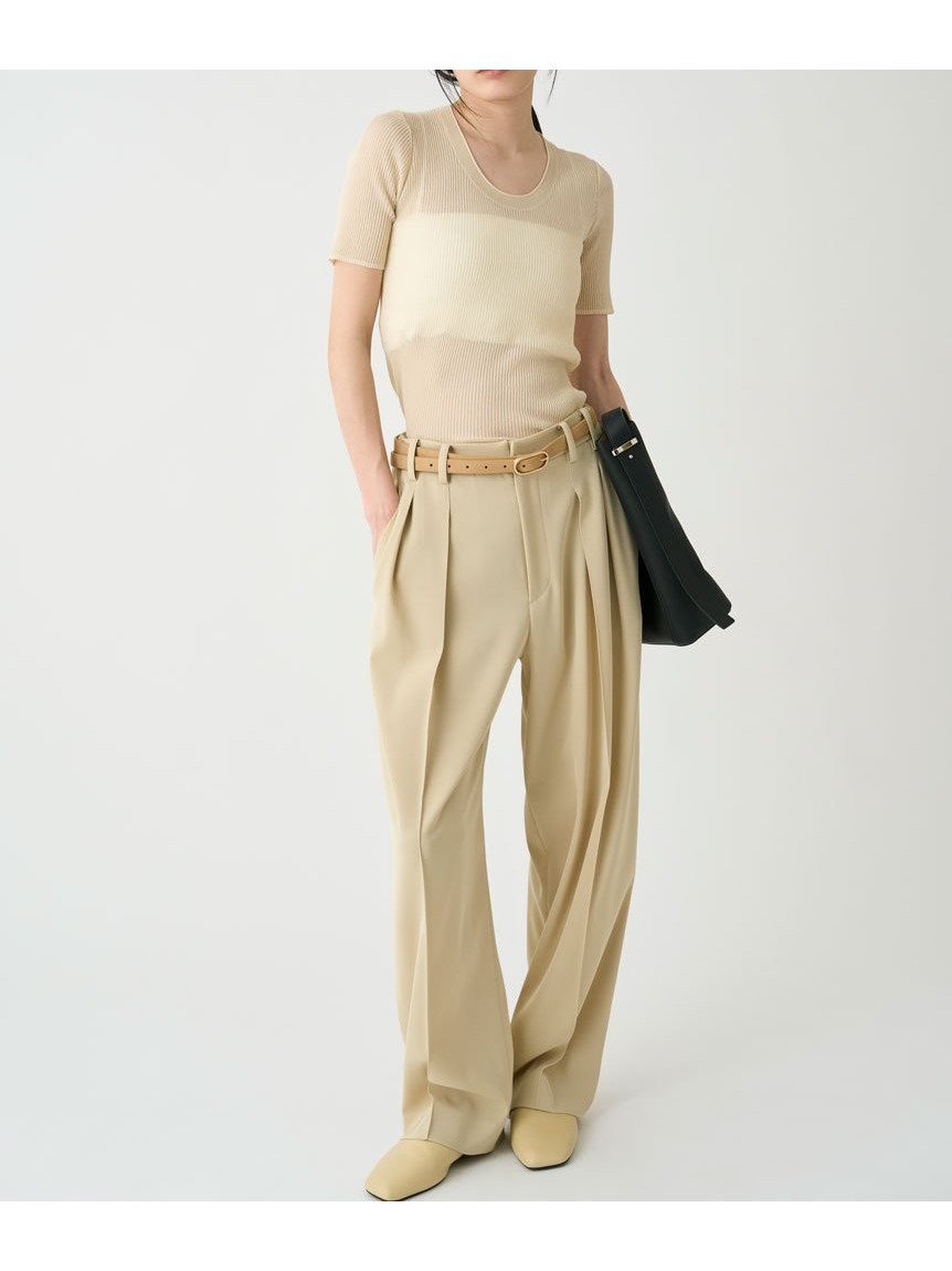 【ミースロエ/MIESROHE】の2タックツイルテーパーパンツ インテリア・キッズ・メンズ・レディースファッション・服の通販 founy(ファニー) 　雑誌掲載アイテム　Magazine Items　ファッション雑誌　Fashion Magazines　ヴェリィ　VERY　ファッション　Fashion　レディースファッション　Ladies' Fashion Online　パンツ　Pants　5月号　May Issue　ウォッシャブル　Washable　ツイル　Twill　マニッシュ　Mannish　雑誌　Magazine　LBEG[035]|ID: prp329100004572051 ipo3291000000032628576