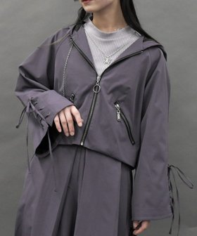 【アクシーズファム/axes femme】のフーディーショートブルゾン 人気、トレンドファッション・服の通販 founy(ファニー) ファッション Fashion レディースファッション WOMEN アウター Coat Outerwear ブルゾン Blouson/Jackets おすすめ Recommend オリエンタル Oriental ショート Short スリーブ Sleeve チェーン Chain フレア Flare ブルゾン Blouson レース Race |ID:prp329100004572079