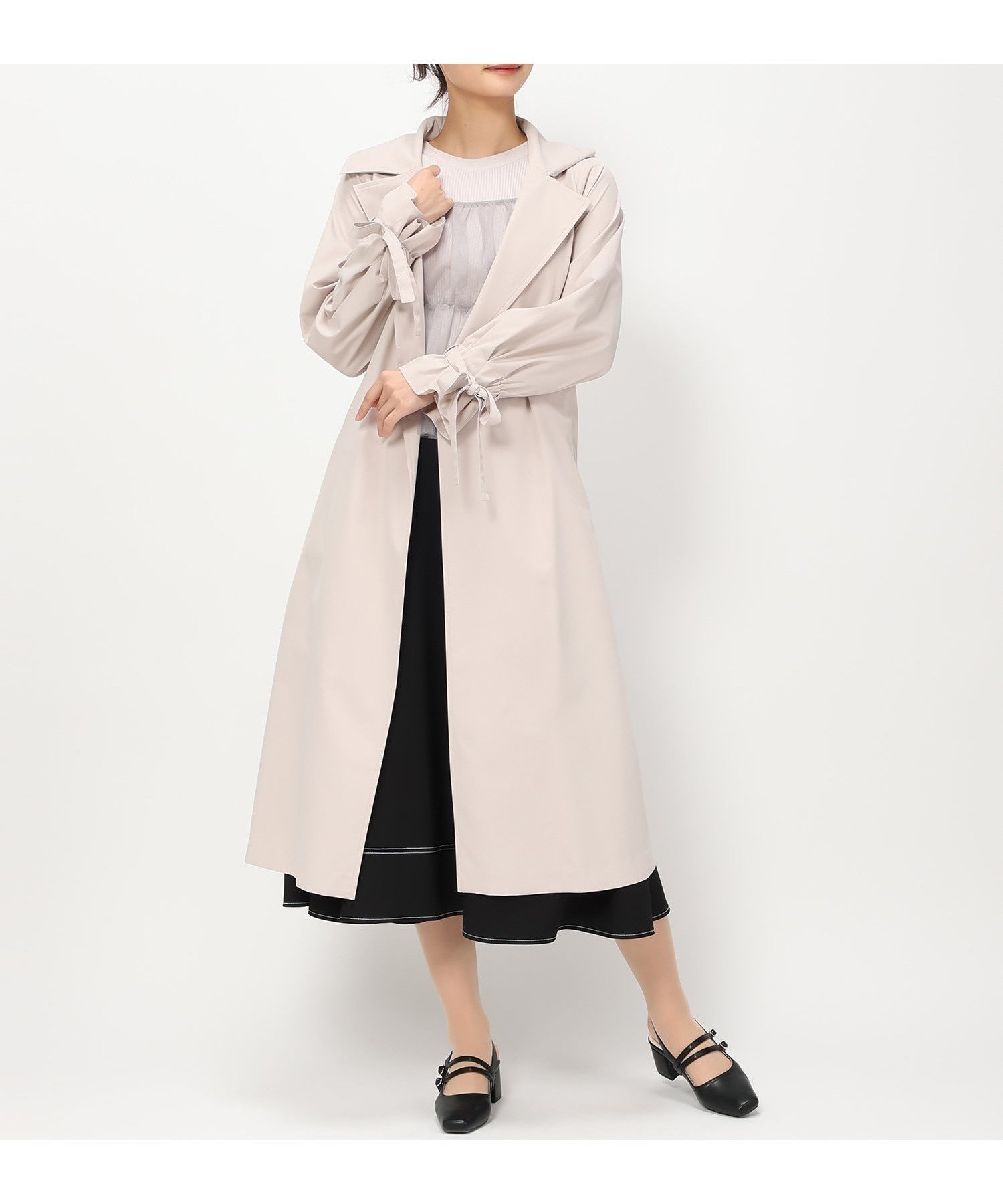 【ミッシュマッシュ/MISCH MASCH】の【2024春夏新作】スプリングライトコート/MM418601 人気、トレンドファッション・服の通販 founy(ファニー) 　ファッション　Fashion　レディースファッション　WOMEN　アウター　Coat Outerwear　コート　Coats　2024年　2024　2024春夏・S/S　Ss,Spring/Summer,2024　スプリング　Spring　スリット　Slit　フェミニン　Feminine　ポケット　Pocket　リボン　Ribbon　夏　Summer　春　Spring　S/S・春夏　Ss・Spring/Summer　 other-1|ID: prp329100004572086 ipo3291000000032353734