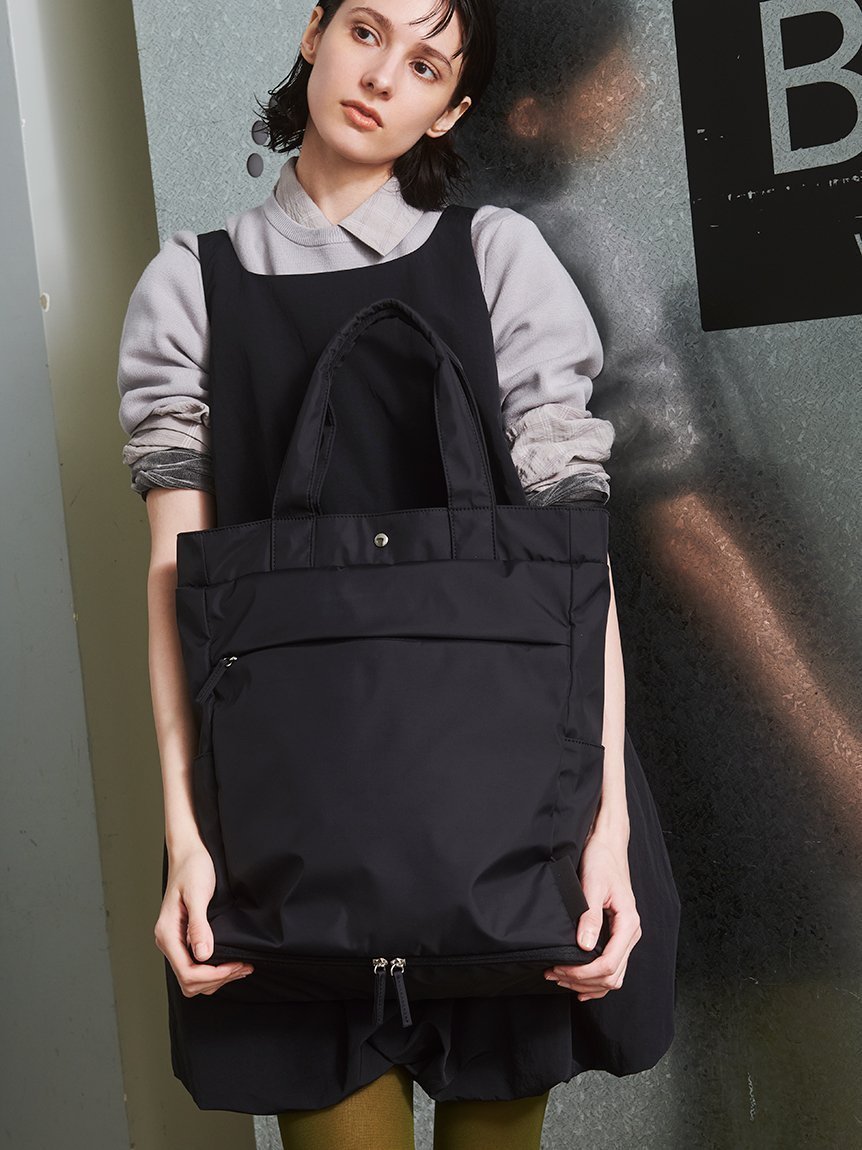 【エミ/emmi】の【ONLINE限定】eco 撥水 3wayトートバックパック インテリア・キッズ・メンズ・レディースファッション・服の通販 founy(ファニー) 　ファッション　Fashion　レディースファッション　WOMEN　バッグ　Bag　ポケット　Pocket　BLK[009]|ID: prp329100004572185 ipo3291000000032354818