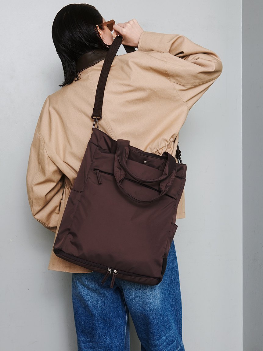 【エミ/emmi】の【ONLINE限定】eco 撥水 3wayトートバックパック インテリア・キッズ・メンズ・レディースファッション・服の通販 founy(ファニー) 　ファッション　Fashion　レディースファッション　WOMEN　バッグ　Bag　ポケット　Pocket　BRW[058]|ID: prp329100004572185 ipo3291000000032354823
