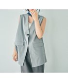 【レプシィム ローリーズファーム/LEPSIM LOWRYS FARM】のTRノーカラーオーバーベスト 人気、トレンドファッション・服の通販 founy(ファニー) ファッション Fashion レディースファッション Fashion for Women アウター Coat / Outerwear Collection トップス・カットソー Cut & Sew Tops ベスト&ジレ / 重ね着スタイル Vests & Gilets シンプル Simple, Minimal セットアップ Set-Up, Coordinated Outfit デニム Denim, Jeans Material ベスト Vest, Waistcoat ビジネス 仕事 通勤 Business / Work / Commuting 夏 Summer 春 Spring S/S・春夏 SS, Spring/Summer, Warm Season thumbnail トップグレー15|ID: prp329100004572189 ipo3291000000032713537