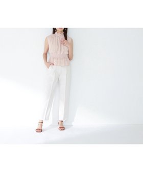 【ナチュラル ビューティー ベーシック/NATURAL BEAUTY BASIC】 メタルポイントテーパードパンツ人気、トレンドファッション・服の通販 founy(ファニー) ファッション Fashion レディースファッション Ladies' Fashion Online パンツ Pants ツイル Twill ベーシック Basic |ID:prp329100004572215