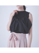 【セルフォード/CELFORD】のリボンモチーフキャミセットニットプルオーバー 人気、トレンドファッション・服の通販 founy(ファニー) ファッション Fashion レディースファッション Ladies' Fashion Online トップス・カットソー Tops/Tshirt ニット Knit Tops キャミソール / ノースリーブ No Sleeves プルオーバー Pullover キャミソール Camisole コンパクト Compact シャーリング Shirring シンプル Simple セパレート Separate ボトルネック Bottleneck モチーフ Motif リボン Ribbon 夏 Summer thumbnail BLK[009]|ID: prp329100004572285 ipo3291000000032628071