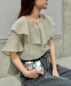 【チャオパニックティピー/CIAOPANIC TYPY】のシアーラッフル襟ブラウス イエロー|ID: prp329100004572287 ipo3291000000032646689