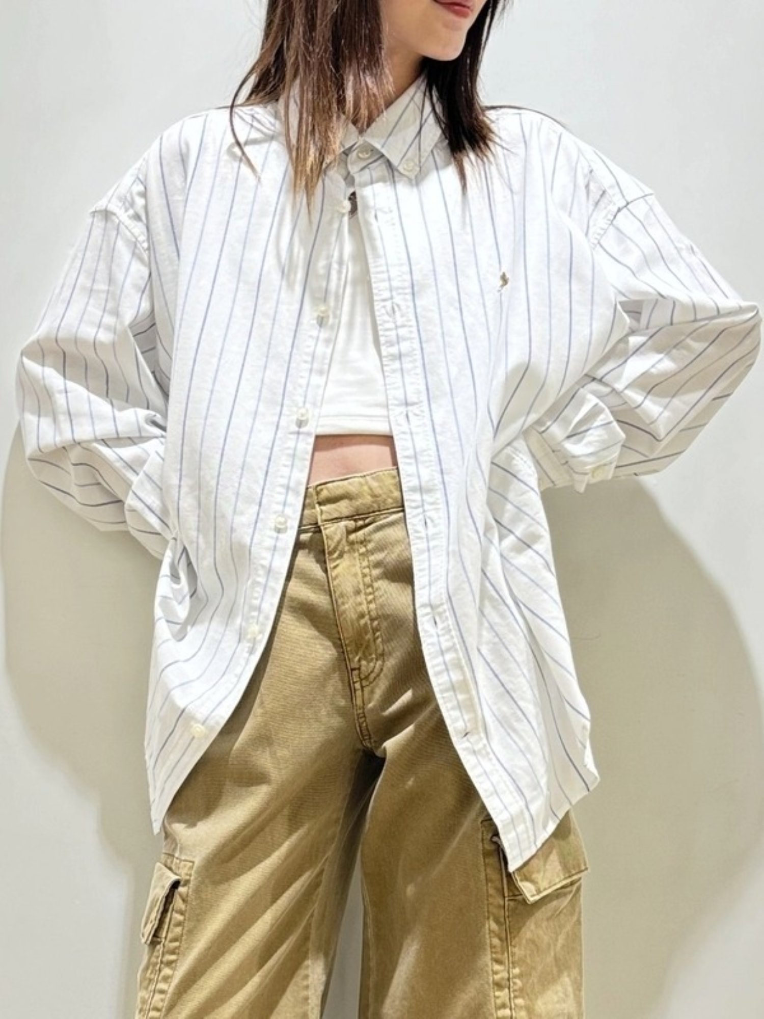 【ギャップ/GAP】のブラナンベア オックスフォードシャツ(ユニセックス) インテリア・キッズ・メンズ・レディースファッション・服の通販 founy(ファニー) 　ファッション　Fashion　レディースファッション　WOMEN　トップス・カットソー　Tops/Tshirt　シャツ/ブラウス　Shirts/Blouses　ストレート　Straight　フィット　Fit　フロント　Front　リラックス　Relax　長袖　Long Sleeve　BLUE_MULTI_STRIPE|ID: prp329100004572291 ipo3291000000032355710