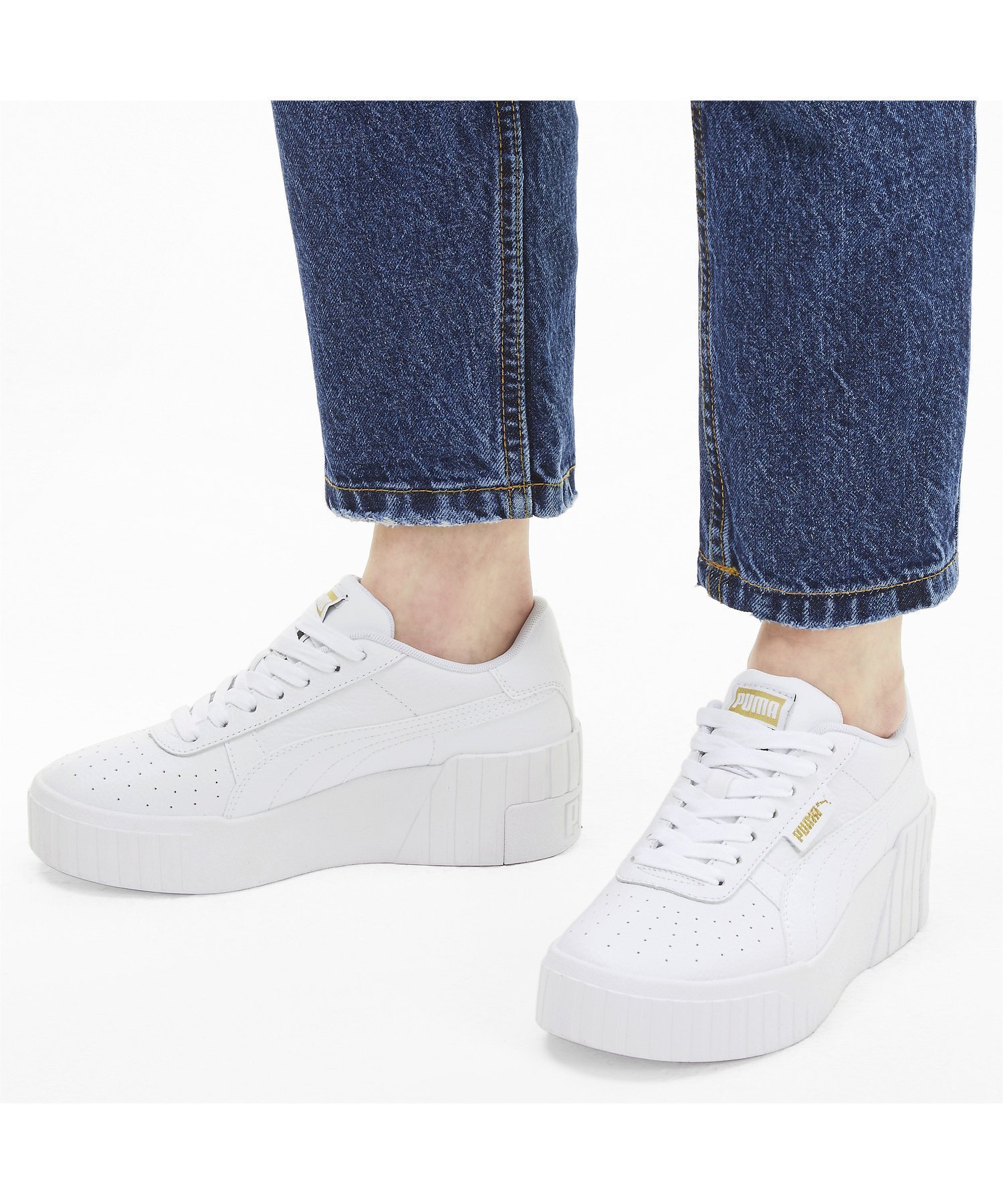 【プーマ/PUMA】のウィメンズ CALI ウェッジ スニーカー インテリア・キッズ・メンズ・レディースファッション・服の通販 founy(ファニー) 　ファッション　Fashion　レディースファッション　WOMEN　ウェッジ　Wedge　シンプル　Simple　スタイリッシュ　Stylish　スニーカー　Sneakers　フェミニン　Feminine　メッシュ　Mesh　モダン　Modern　ライニング　Lining　今季　This Season　夏　Summer　Puma White-Puma|ID: prp329100004572301 ipo3291000000032355867