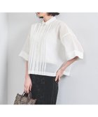 【その他のブランド/Other】のオーガンジー タック ブラウス WHITE|ID: prp329100004572313 ipo3291000000032627386
