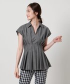 【ユナイテッドアローズ/UNITED ARROWS】のMANTECO POP フレンチスリーブ ブラウス DK.GRAY|ID:prp329100004572315