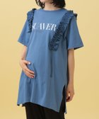 【その他のブランド/Other】の【産前・産後対応】マタニティ/リメイクフリルチュニックワンピース ブルー83|ID: prp329100004572347 ipo3291000000032356387