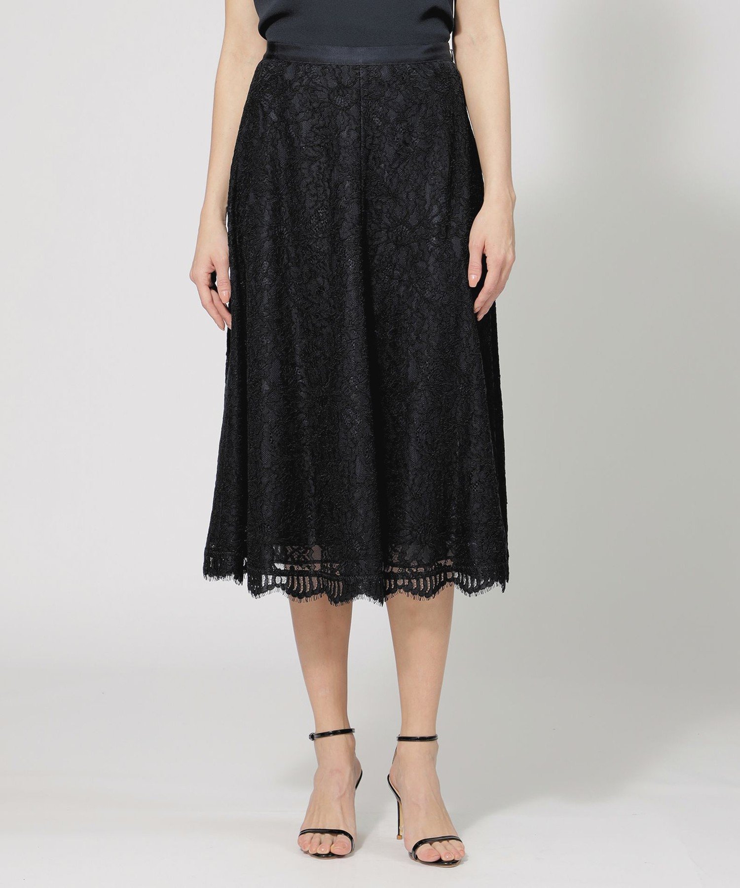 【エポカ/EPOCA】のラッセルレース フレアスカート インテリア・キッズ・メンズ・レディースファッション・服の通販 founy(ファニー) 　ファッション　Fashion　レディースファッション　WOMEN　スカート　Skirt　Aライン/フレアスカート　Flared A-Line Skirts　おすすめ　Recommend　エレガント 上品　Elegant　コンビ　Combination　バランス　Balance　ビジネス 仕事 通勤　Business　フレア　Flare　ラッセル　Russell　レース　Race　冬　Winter　夏　Summer　春　Spring　秋　Autumn/Fall　ネイビー1|ID: prp329100004572390 ipo3291000000032356959