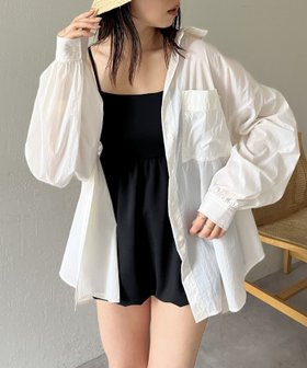 【カプリシューレマージュ/CAPRICIEUX LEMAGE】の【日焼け対策に】UV撥水レジャーシャツ 人気、トレンドファッション・服の通販 founy(ファニー) ファッション Fashion レディースファッション WOMEN トップス・カットソー Tops/Tshirt シャツ/ブラウス Shirts/Blouses おすすめ Recommend 夏 Summer 水着 Swimsuit |ID:prp329100004572394