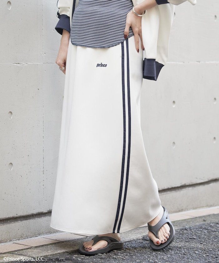 【フリークスストア/FREAK'S STORE】のprince トラックスカート/ラインスカート 24SS 人気、トレンドファッション・服の通販 founy(ファニー) 　ファッション　Fashion　レディースファッション　WOMEN　スカート　Skirt　2024年　2024　2024春夏・S/S　Ss,Spring/Summer,2024　スペシャル　Special　スポーツ　Sports　スリット　Slit　トレンド　Trend　ドローコード　Draw Cord　マキシ　Maxi　ミックス　Mix　ロング　Long　ワンポイント　One Point　夏　Summer　S/S・春夏　Ss・Spring/Summer　 other-1|ID: prp329100004572415 ipo3291000000032357371