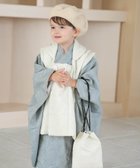 【ウタタネ/utatane / KIDS】のutatane 七五三 着物 3歳 男の子 被布セット オフホワイト*くすみブルー オフ白系|ID: prp329100004572426 ipo3291000000032753841
