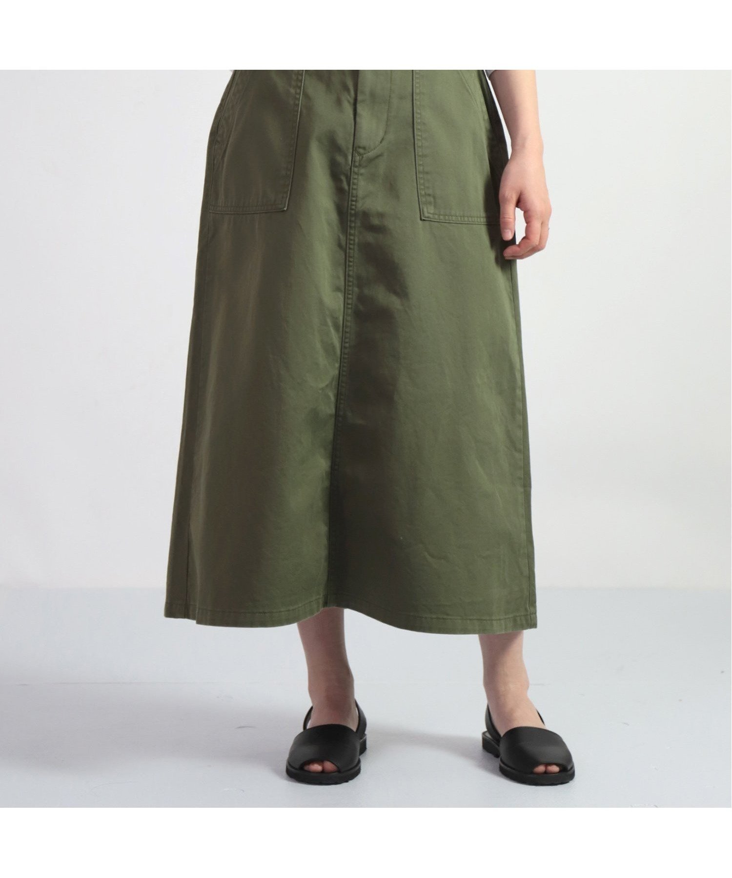 【ドミンゴ/DOMINGO】のコーマチノ ベーカースカート インテリア・キッズ・メンズ・レディースファッション・服の通販 founy(ファニー) 　ファッション　Fashion　レディースファッション　WOMEN　スカート　Skirt　春　Spring　くるぶし　Ankle　スリット　Slit　トレンド　Trend　フロント　Front　ベーシック　Basic　ポケット　Pocket　ミリタリー　Military　S/S・春夏　Ss・Spring/Summer　夏　Summer　オリーブ|ID: prp329100004572438 ipo3291000000032357725