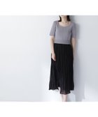 【ナチュラル ビューティー ベーシック/NATURAL BEAUTY BASIC】のコルセットライクドッキングニットワンピース クロ系2|ID: prp329100004572440 ipo3291000000032684180