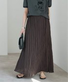 【スピック&スパン/Spick & Span】のワッシャーギャザースカート ブラウン|ID: prp329100004572445 ipo3291000000032654001