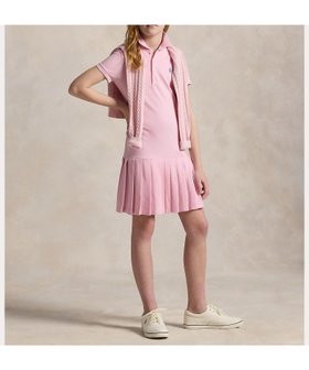 【ラルフローレン/RALPH LAUREN / KIDS】の(ガールズ 7才~16才)プリーテッド ストレッチ メッシュ ポロ ドレス 人気、トレンドファッション・服の通販 founy(ファニー) ファッション Fashion キッズファッション Fashion for Kids ワンピース Dresses ストレッチ Stretch, Stretchy Fabric ドレス Dress, One-Piece ドロップ Drop Shoulder, Dropped Style プリーツ Pleats, Pleated メッシュ Mesh, Net Fabric 半袖 Short Sleeve, Half Sleeve |ID:prp329100004572459