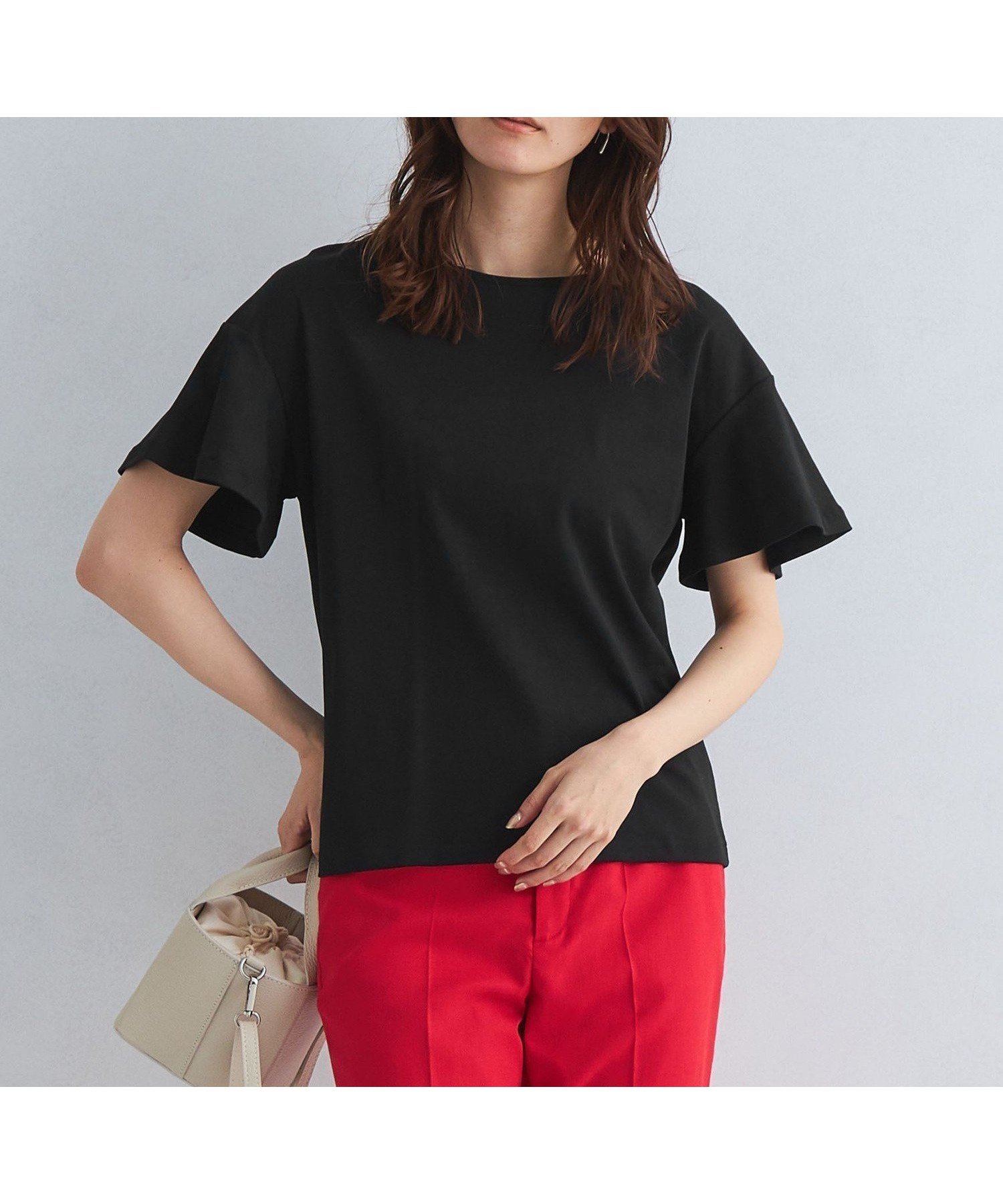 【その他のブランド/Other】のKOKAGE プチ フレア Tシャツ -接触冷感・UVカット- インテリア・キッズ・メンズ・レディースファッション・服の通販 founy(ファニー) 　ファッション　Fashion　レディースファッション　WOMEN　トップス・カットソー　Tops/Tshirt　シャツ/ブラウス　Shirts/Blouses　ロング / Tシャツ　T-Shirts　おすすめ　Recommend　インナー　Inner　フェミニン　Feminine　フレア　Flare　ビジネス 仕事 通勤　Business　夏　Summer　春　Spring　BLACK|ID: prp329100004572478 ipo3291000000032358294