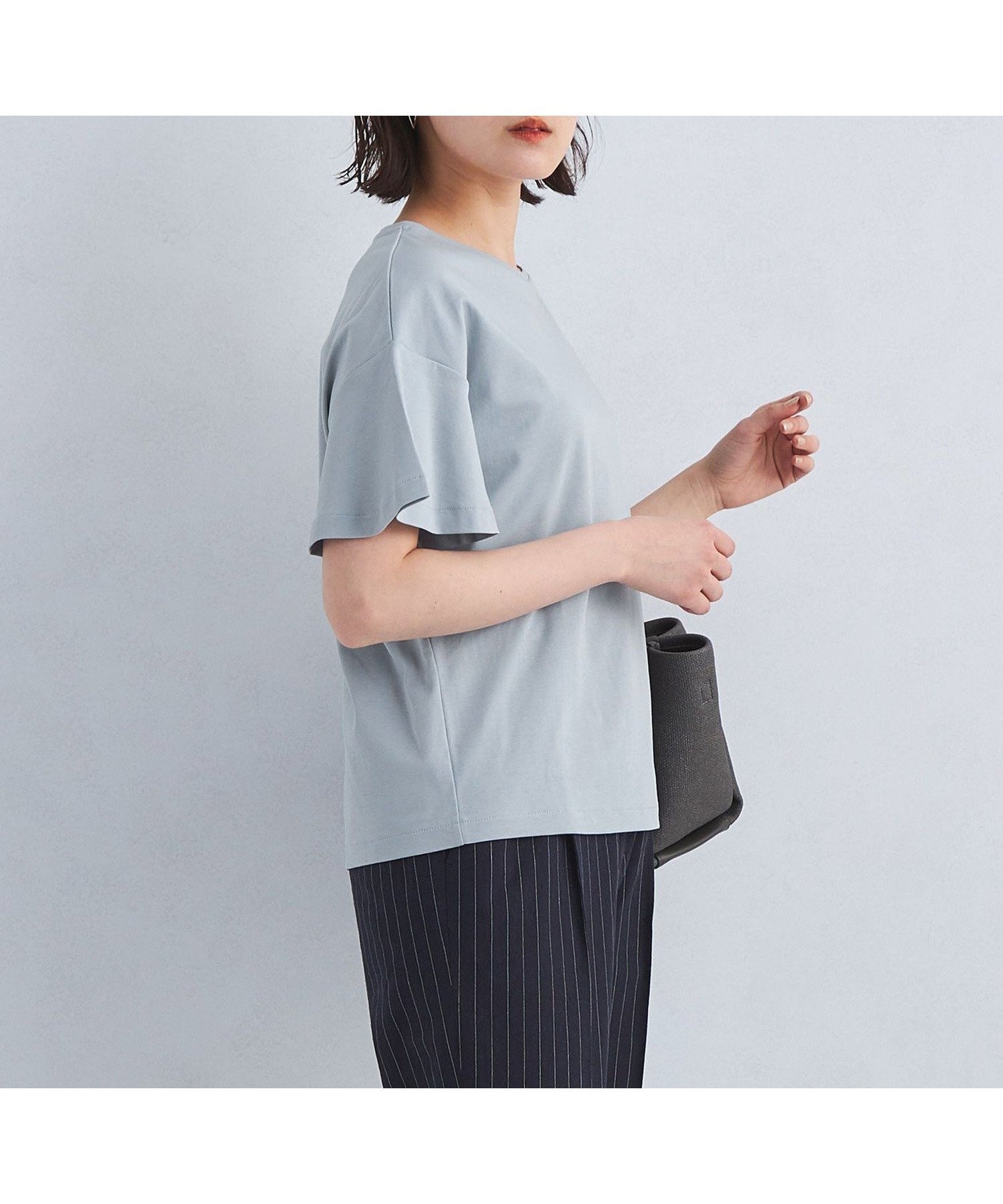 【その他のブランド/Other】のKOKAGE プチ フレア Tシャツ -接触冷感・UVカット- インテリア・キッズ・メンズ・レディースファッション・服の通販 founy(ファニー) 　ファッション　Fashion　レディースファッション　WOMEN　トップス・カットソー　Tops/Tshirt　シャツ/ブラウス　Shirts/Blouses　ロング / Tシャツ　T-Shirts　おすすめ　Recommend　インナー　Inner　フェミニン　Feminine　フレア　Flare　ビジネス 仕事 通勤　Business　夏　Summer　春　Spring　LT.BLUE|ID: prp329100004572478 ipo3291000000032358297