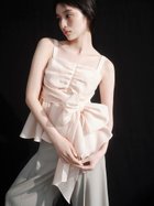 【フレイ アイディー/FRAY I.D】の2wayリボントップス 人気、トレンドファッション・服の通販 founy(ファニー) ファッション Fashion レディースファッション WOMEN トップス・カットソー Tops/Tshirt ギャザー Gather シャーリング Shirring ジャカード Jacquard ペプラム Peplum メタル Metal リボン Ribbon thumbnail PNK[066]|ID: prp329100004572512 ipo3291000000032358841
